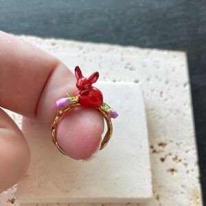 Les NEREIDES Red and Purple Fox 🦊 Ring